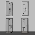 Modern Glass Shower Enclosure Designs With Frameless Doors And Fixtures