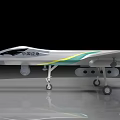 Chinese Emergency Drone With Gray And Green Body Long Wings And Propeller