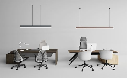 Office Desk and Chair 3d model