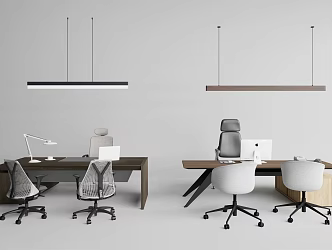 Office Desk and Chair 3d model