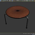PK33 stool 3d model