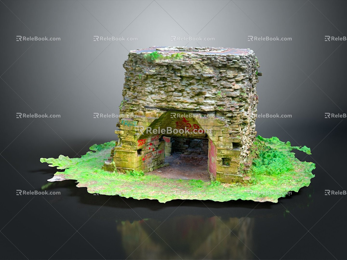 Cave Grotto Cave Cave Cave Item 3d model