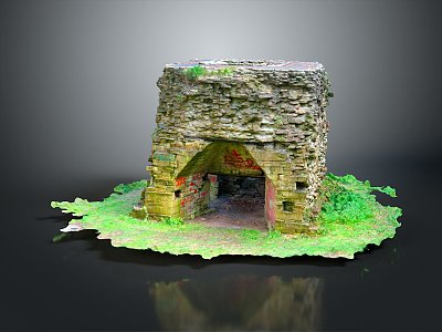 Cave Grotto Cave Item 3d model