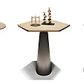 Modern Stylish Side Tables With Various Geometric Bases And Decor Accents