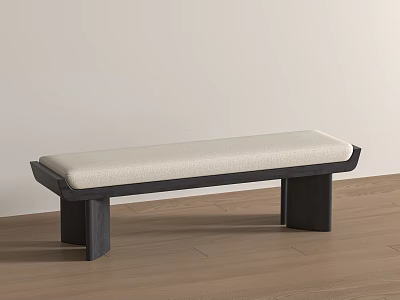 Middle Style Bench, Silent Wind Bench, Shoe Changing Bench, Bench, Wooden Bench 3d model