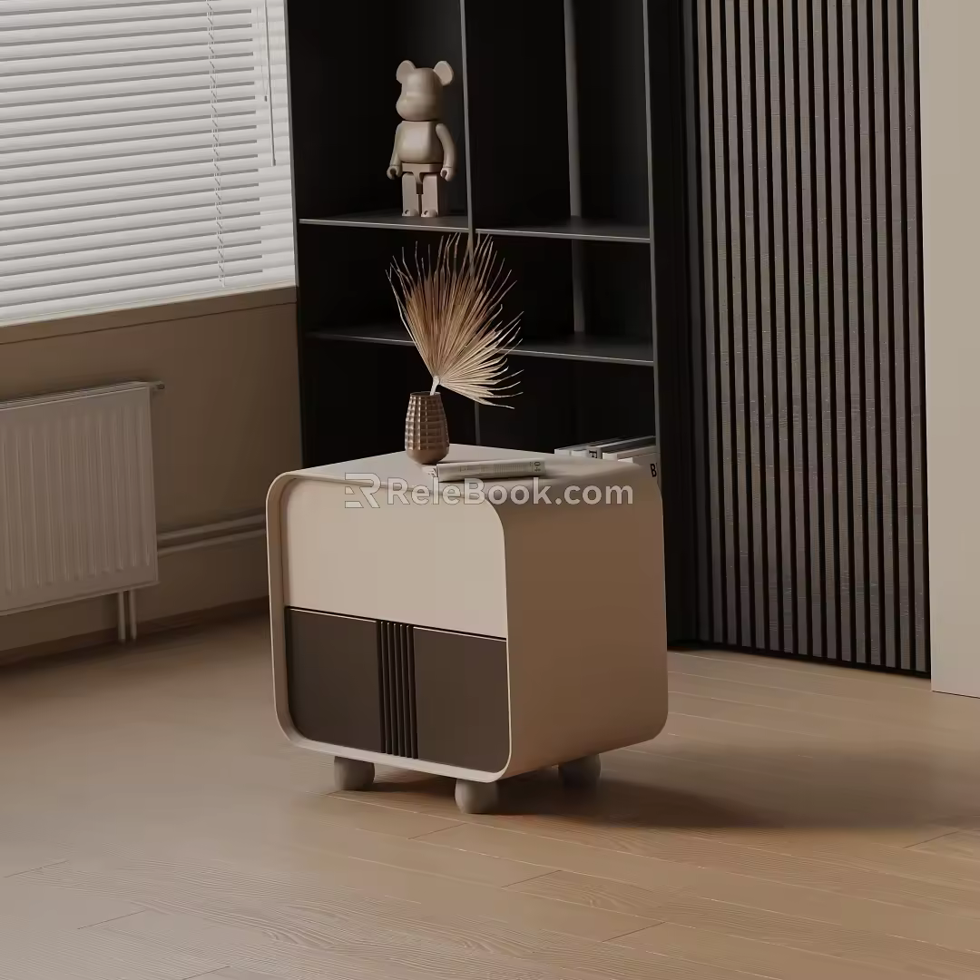 Modern bedside table 3d model
