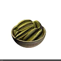 Fresh Ripe Bananas in a Wooden Bowl Full of Yellow Fruits on Gray Background