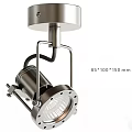 Modern Stainless Steel Downlight Spotlight with 85x100x150mm Dimensions for Home Lighting