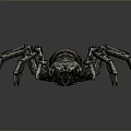 Intricate Mechanical Spider With Multiple Engraved Legs And Spiral Shell Body