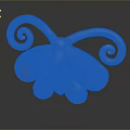 Shiny Golden Butterfly Ornament With Spiral Antennae And Artistic Decorative Design