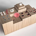 Wenchuang Booth Display Shelf Display Cabinet 3d model