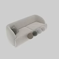 Stylish Modern Gray Fabric Two Seater Sofa With Color Options