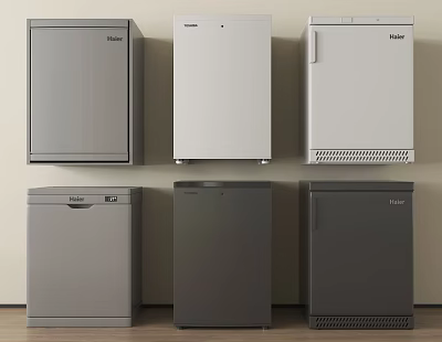 Modern Freezer Freezer Small Refrigerator 3d model