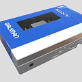 Sony Walkman Portable Cassette Player With Blue And Silver Classic Design