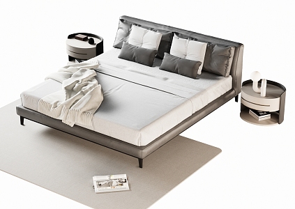 Double bed 3d model