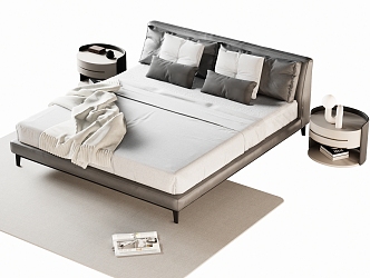 Double bed 3d model