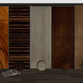 Various Wooden Wall Panels With Different Grain Patterns For Interior Design 3d model