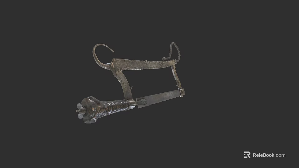 Medical Device With Metal Frame And Adjustable Components For Medical Applications 3d model 
