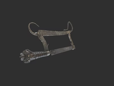 Medical Device With Metal Frame And Adjustable Components For Medical Applications 3d model