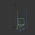 Modern Curved Metal Floor Lamp With White Shade And Elegant Marble Base