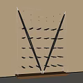 Modern Glass Shelf Unit With Black Metal Frame And Multiple Tiers For Storage