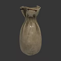 Gray Cloth Bag With Brown Handles And Simple Design For Daily Household Essentials