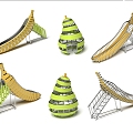 Slide Amusement Equipment Fruit Slide Banana Pear Special Equipment Non-standard Sign Pin Point 3d model