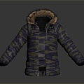 cotton-padded jacket down jacket goose down jacket thick clothes 3d model