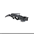 Modern Tactical Crossbow With Mechanical Parts Bowstring Arrow And Metal Design