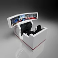 Amusement Driving Simulator Equipment Featuring Steering Wheel Seat And Curved Screens With Realistic Racing Scenes