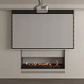 Advanced Projection Monitoring System With Security Camera And Display Screen For Indoor Use