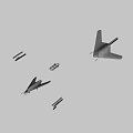 Advanced Silver Fighter Jet With Sleek Design Wing Markings And Mounted Missiles