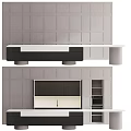 Modern Kitchen Featuring Gray And Dark Brown Cabinets With White Countertop Island