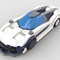 LEGO toy blocks sports car super car concept car 3d model