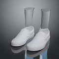 Daily Life Essentials White Canvas Slip On Shoes For Casual Comfortable Wear