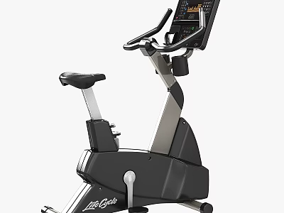 Life Fitness Commercial Exercise Bike With Digital Display And Ergonomic Design For Gym Training 3d model