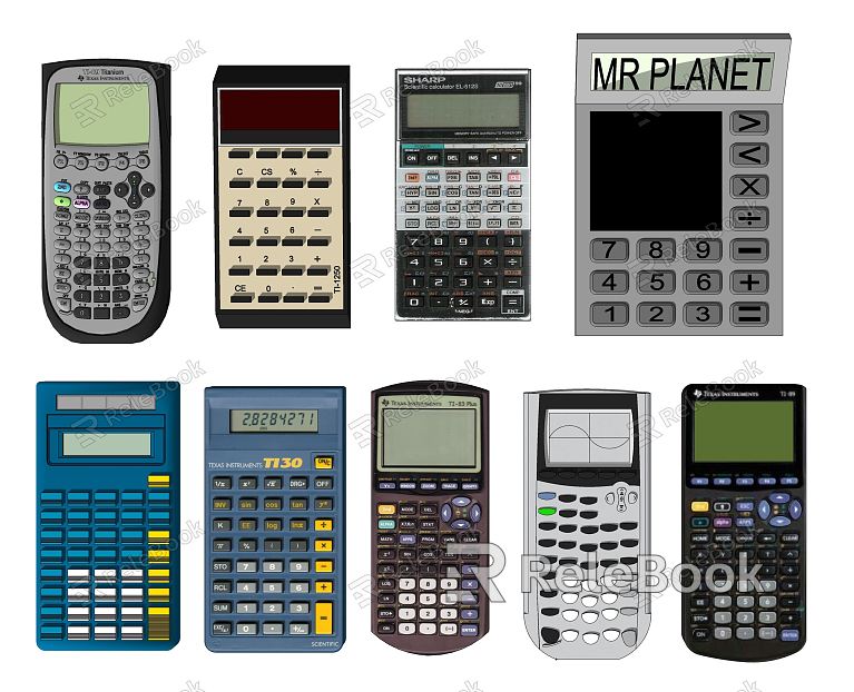 Modern calculator equipment model