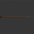 Durable Garden Pitchfork With Wooden Handle And Metal Tines