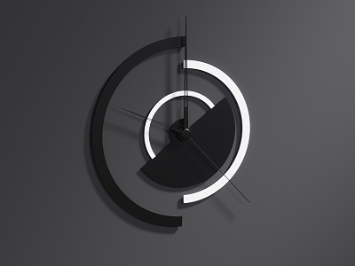 Modern Clock 3d model