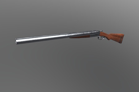 Colt 1883 shotgun weapon shotgun 3d model