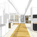 Modern Public Restroom Interior With White Sinks Mirrors And Wooden Flooring