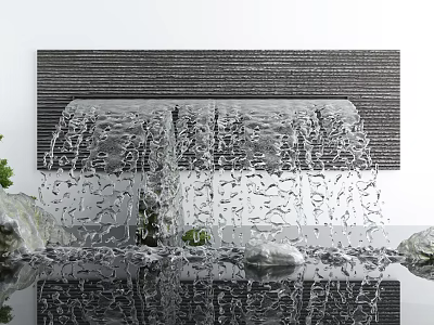 New Chinese Landscape Sick Courtyard Waterscape Sick 3d model New Chinese Landscape Sick Courtyard Waterscape Sick 3d model