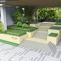 Modern Entrance Gate Design With Canopy Driveway Greenery And Glass Elements