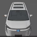 White Modern MPV Car With Sleek Exterior Sunroof And Stylish Front Design