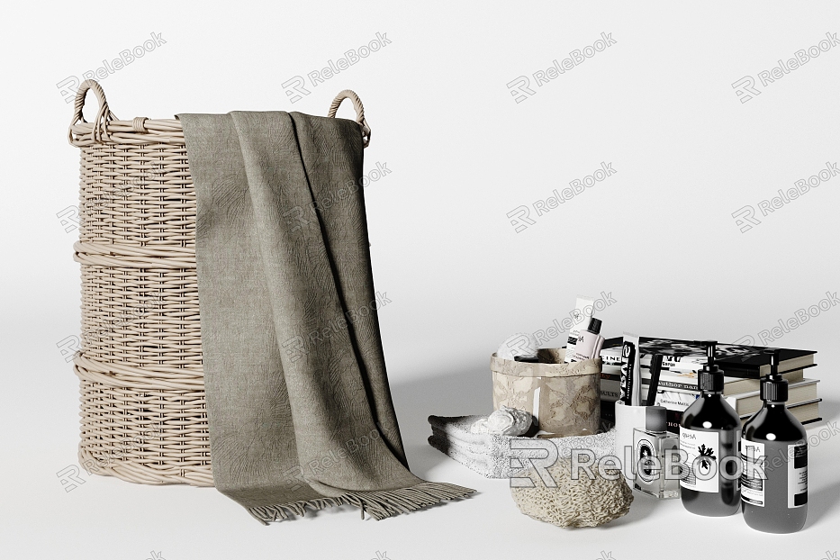 Modern Storage Basket Laundry Basket Bamboo Basket model