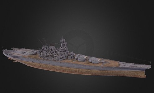 modern warship destroyer weapon ship cruiser ship 3d model