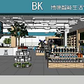 Smart Digital Store Interior With Various Electronic Products And Display Shelves 3d model
