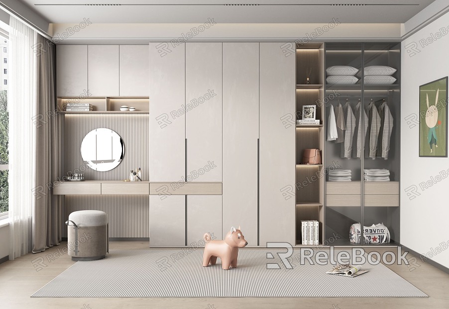 Modern wardrobe model