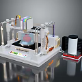 Advanced 3D Bioprinter With Biological Material Printing Head And Control Unit