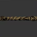 Elegant Golden Twisted Bracelet With Animal Head Decorations And Unique Design